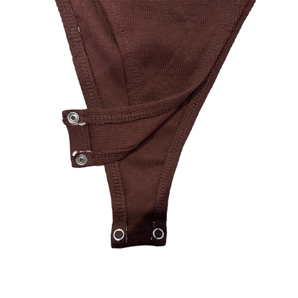 Zara Ribbed Long Sleeve Bodysuit Size S - Picture 4 of 5